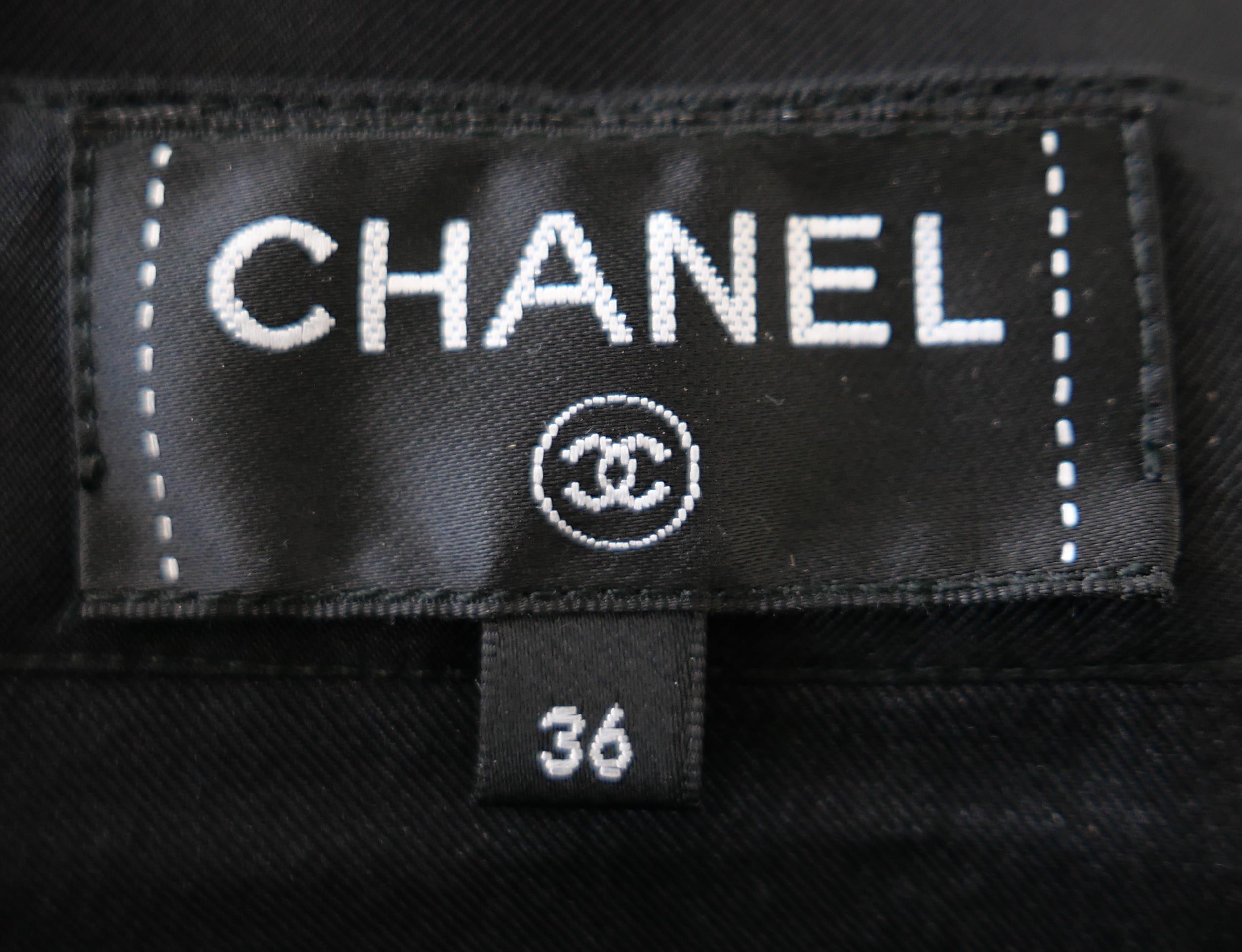 Camicetta in seta con stampa a bordo Chanel Primavera 2016 in vendita 4