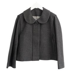 Chloe Herbst 2006 Braune Jacke aus Wolle in Kurzform