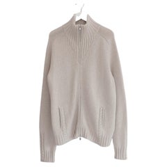 Loro Piana Baby Cashmere Veste cardigan zippée à col cheminée