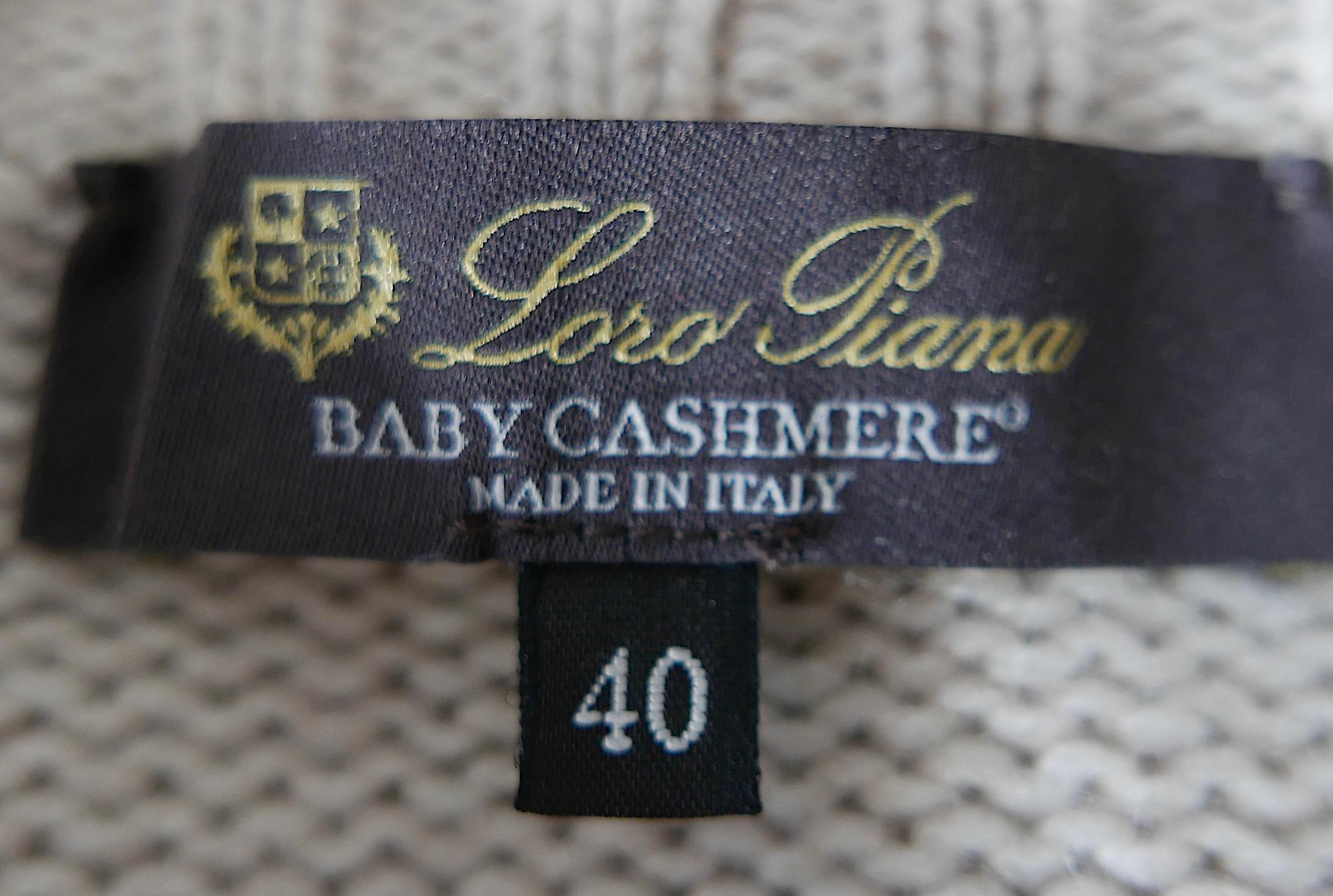 Loro Piana Baby Cashmere Veste cardigan zippée à col cheminée Neuf - En vente à London, GB
