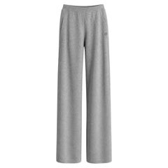 Chanel 2009 Karl Lagerfeld for Chanel Donna Pantaloni da corsa in jersey grigio FR38
