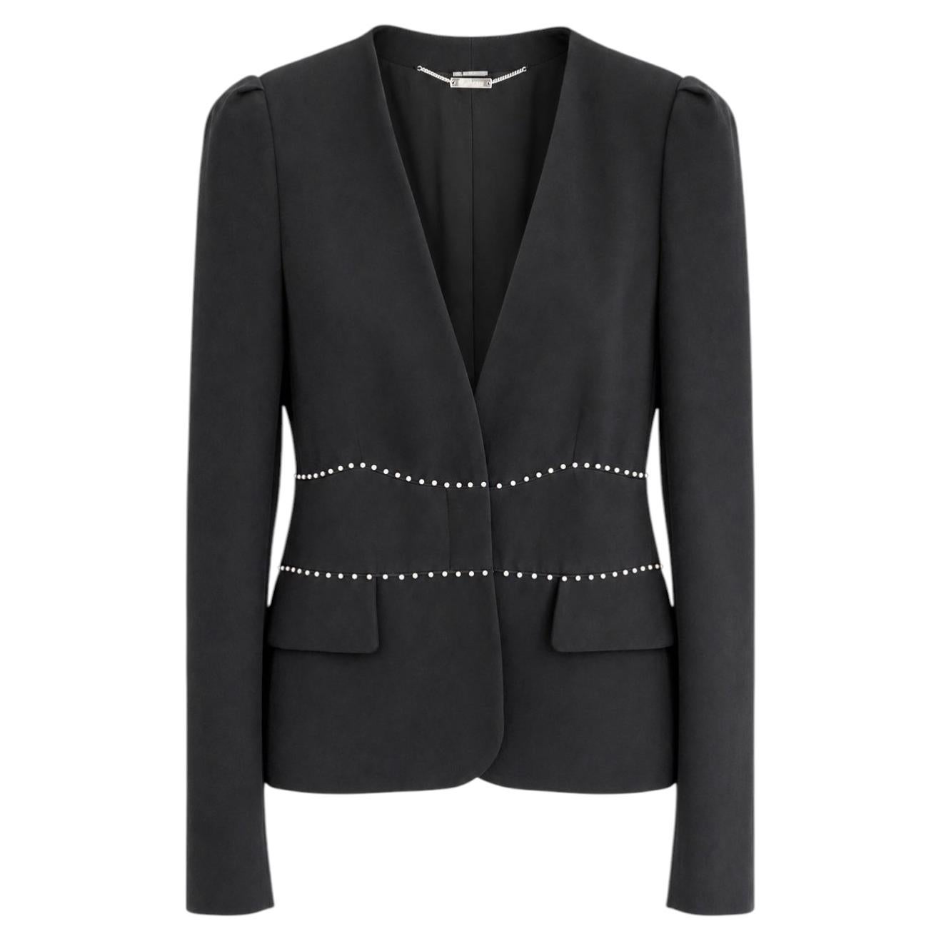 Alexander McQueen Fall 2013 Pearl Trimmed Jacket Blazer For Sale