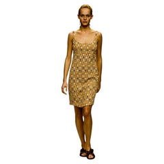 Prada Vintage Spring 1996 Geometric Formica Tile Print Dress Women's IT44/UK12
