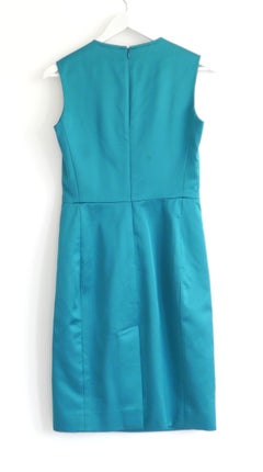 Yves Saint Laurent Resort 2008 Pilati Teal Satin Dress