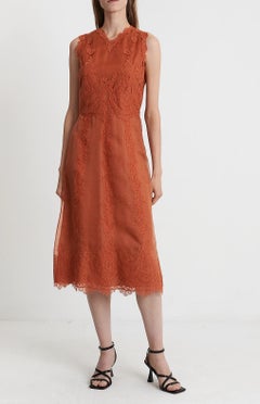 Valentino Pre-Fall 2014 Apricot Lace Shift Dress
