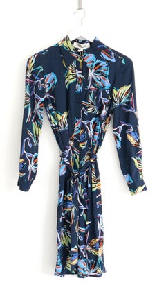 Vestido de seda con estampado abstracto de mariposas «Prita» de Diane Von Furstenberg