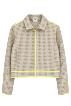 Hermes Mosaique Weave Bomber Jacket FR38/UK10