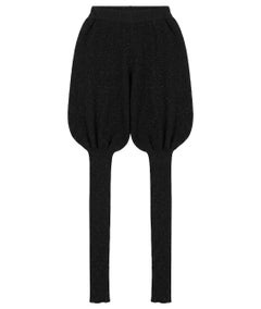 Chanel Pre Fall 2008 Black Lurex Knit Balloon Pants Trousers