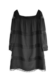 Prada Spring 2015 Silk & Lace Mini Dress