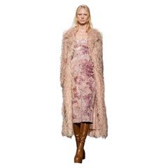 Dries Van Noten Fall 2023 Floral Strapless Flocked Velvet Dress