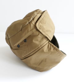 Prada Sport Linea Rossa Golden Brown Nylon Trapper Hat