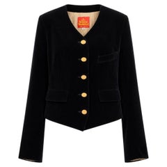 Vivienne Westwood Red Label Vintage Black Velvet Jacket Orb Buttons