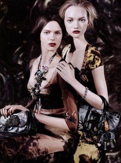 Prada Fall 2004 Templi Temple Print Nylon & Leather Bag