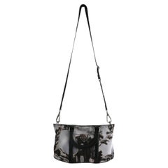 Prada Fall 2004 Templi Temple Print Nylon & Leather Bag