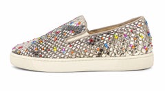 Christian Louboutin Roller Boat Rainbow Crystal Sneakers Flats 36