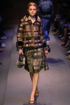 Prada Fall 2004 Pixelated Watercolour Print Nylon & Leather Bag