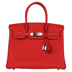 Hermès Birkin 30 Rouge De Coeur Togo Leather With Palladium Hardware