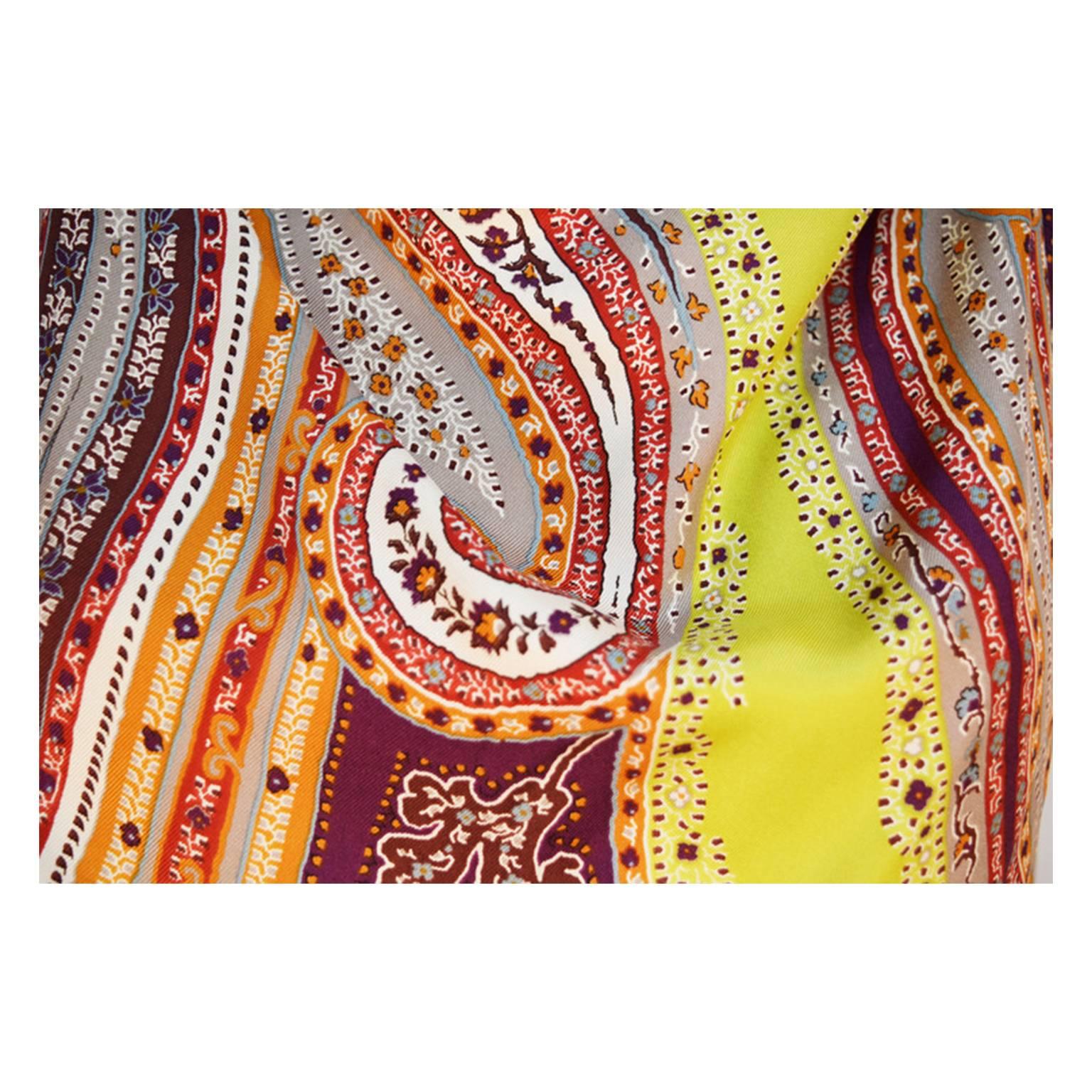Women's Etro Silk Paisley Handkerchief Dress For Sale