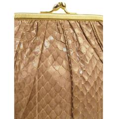 Judith Leiber Vintage Convertable Snakeskin Clutch