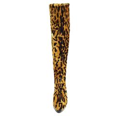 Stuart Weitzman Leopard Haircalf Over the Knee Boots