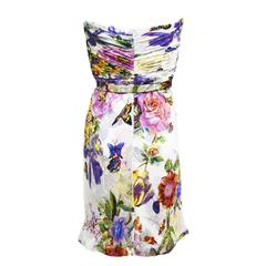 Tuleh Sweetheart Empire Waist Floral Dress