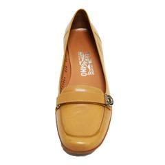 Salvatore Ferragamo Tan Leather Loafers