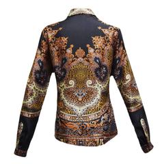 Etro Silk Paisley Button Down Blouse