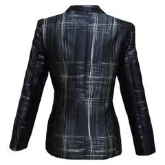 Armani Collezioni Single Breasted Striped Blazer