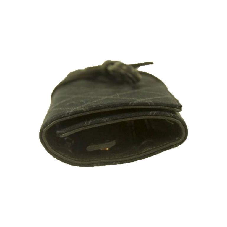 Chanel Black Quilted Satin Travel Line Jewelry Case at 1stdibs