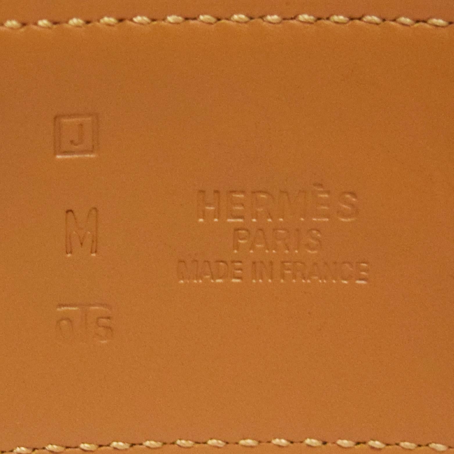 Hermes White Leather Belt with Removable Twilly In Excellent Condition For Sale In Henrico, VA