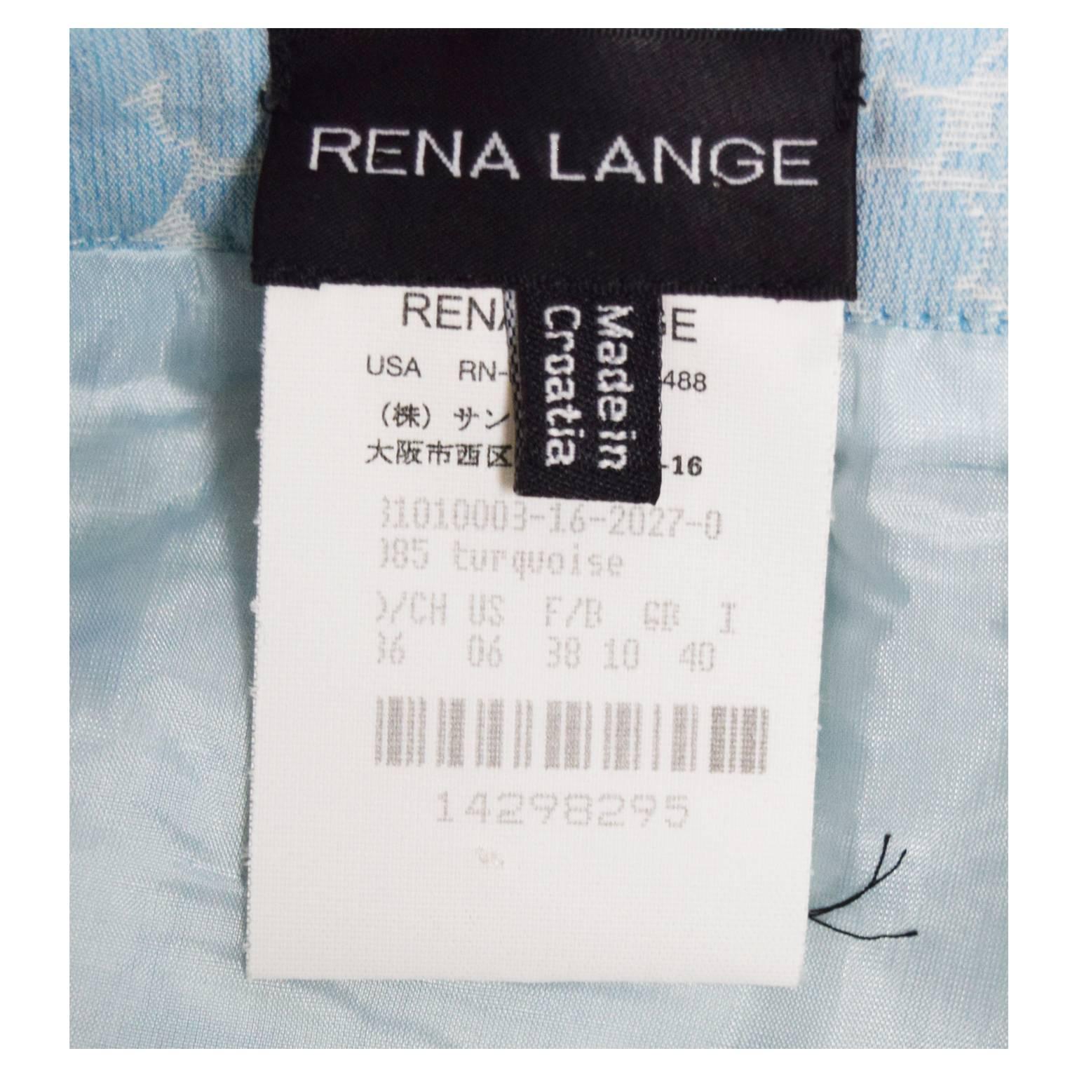 Rena Lange Periwinkle Skirt Suit  For Sale 1