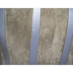 Akris Bark Suede with Gunmetal Leather Trim Jacket