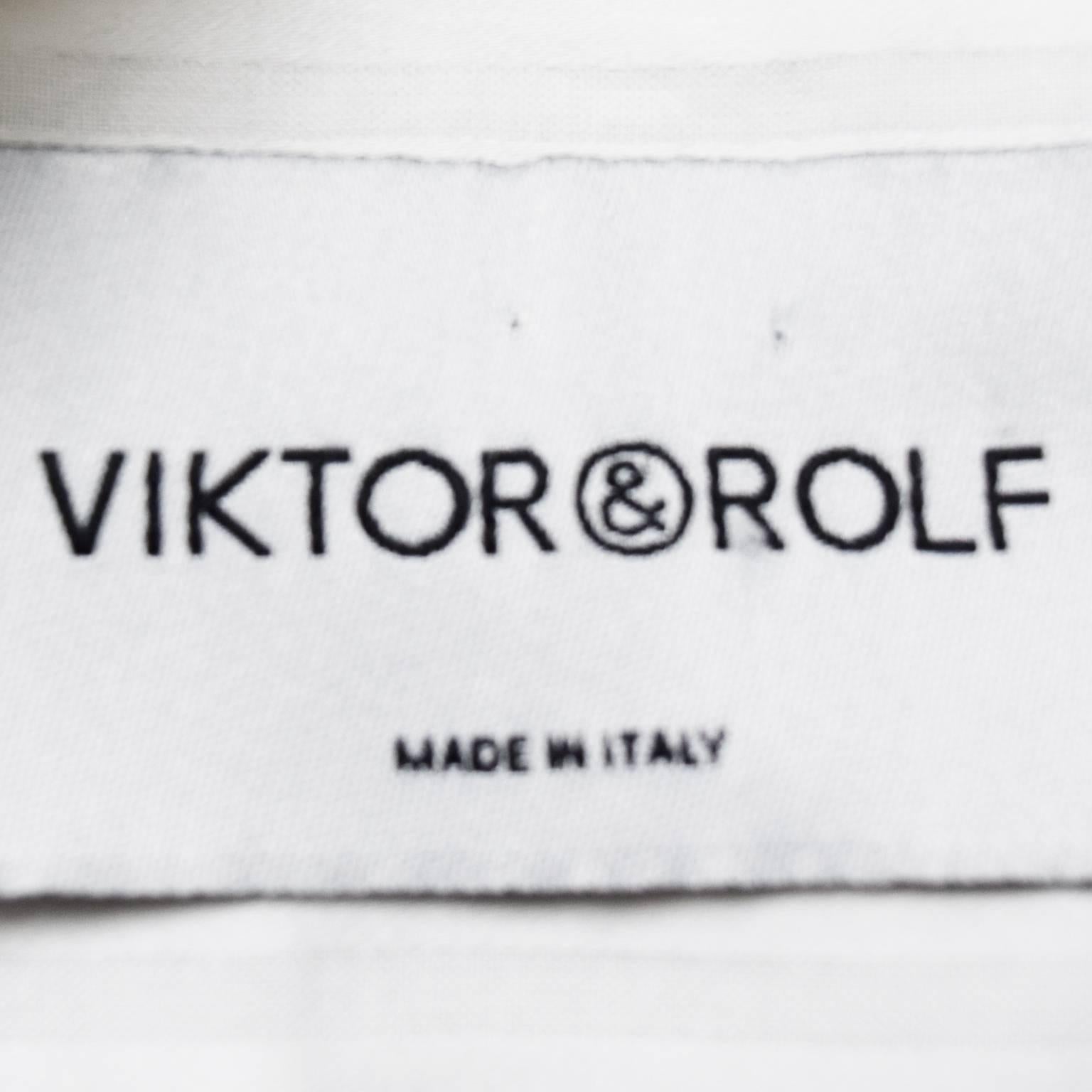 Women's Viktor & Rolf Silk Cotton Blend Blouse For Sale