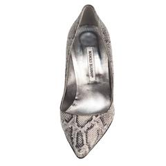 Manolo Blahnik Sequin Snakeskin Pump