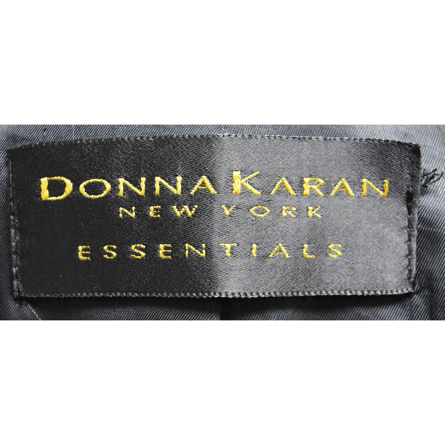 Women's Donna Karan Vintage Black Leather Jacket For Sale