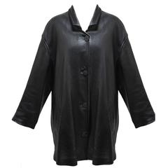 Donna Karan Vintage Black Leather Jacket