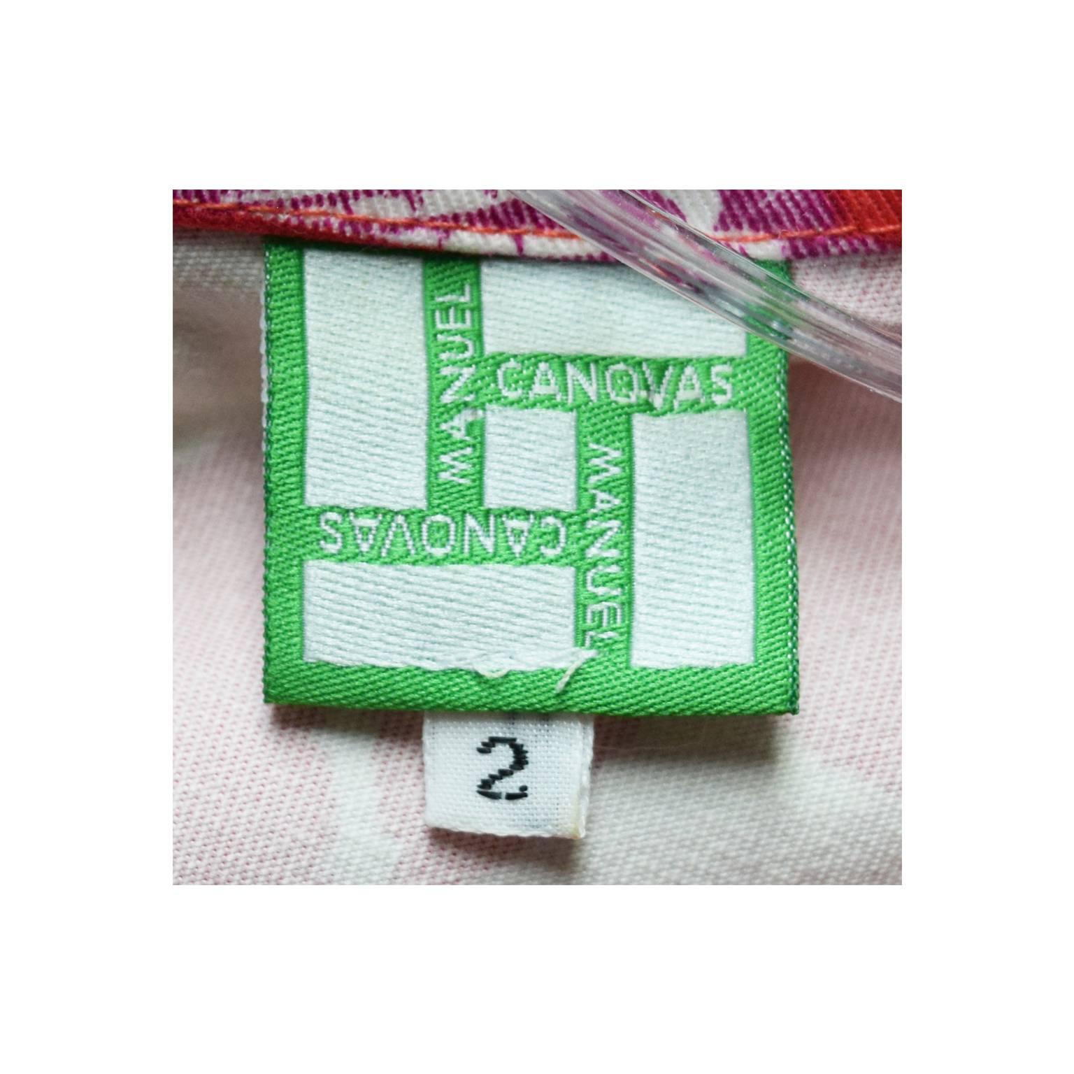 Manuel Canovas Coral Eastern Printed Jacket and Matching Handbag For Sale 2