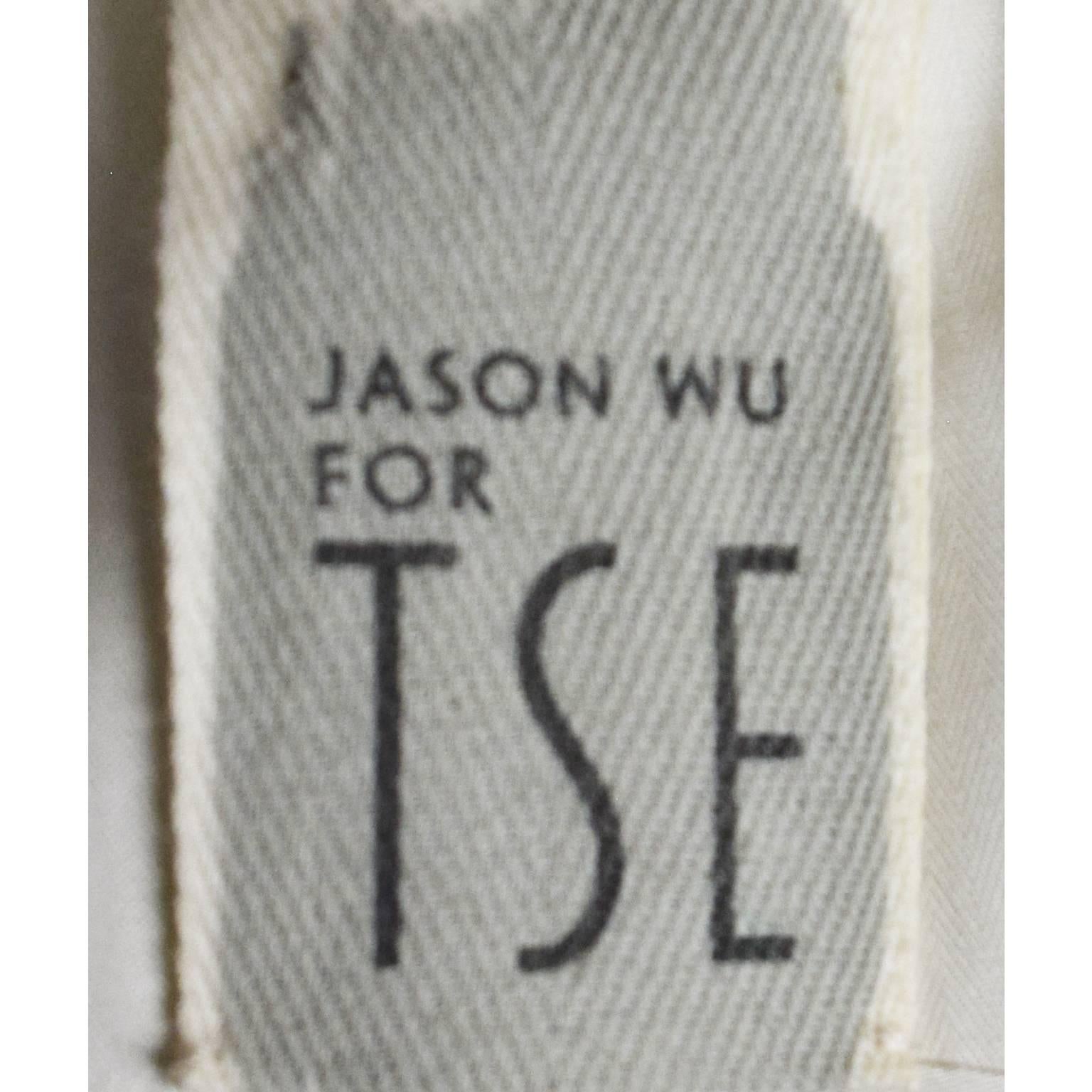 Jason Wu for TSE Painted Ivory Cotton Dress  For Sale 1