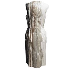 Jason Wu for TSE Painted Ivory Cotton Dress