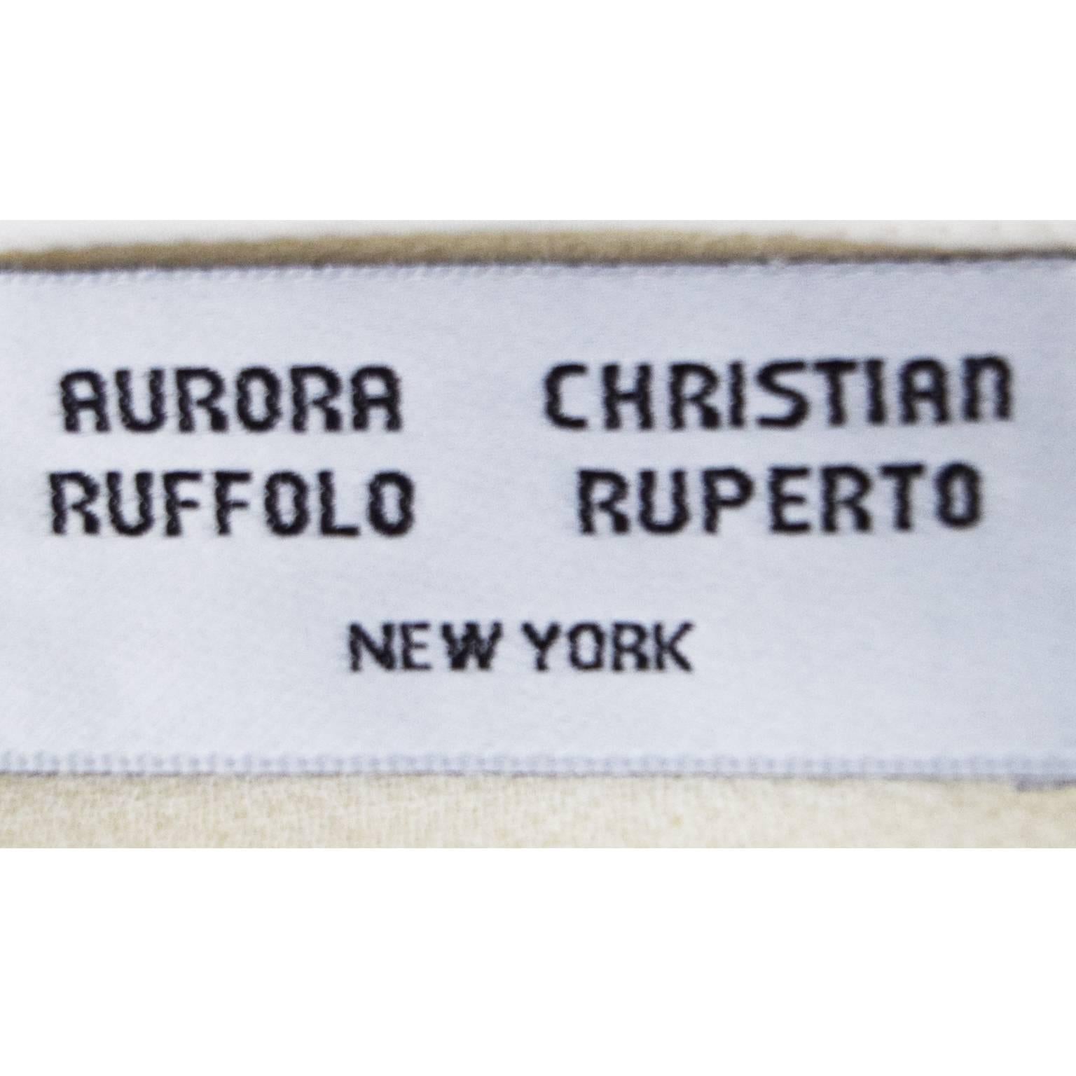 Aurora Ruffolo and Christian Ruperto Ivory Wool Two Piece Ensemble For Sale 1