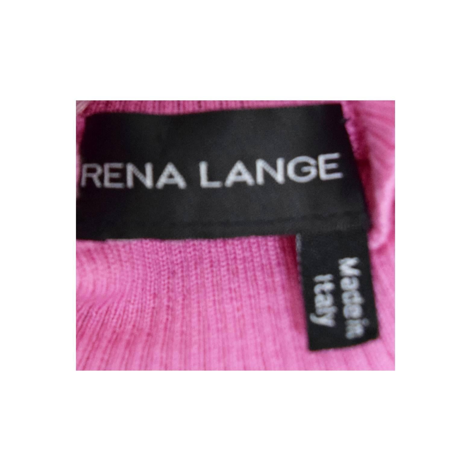 Women's Rena Lange Magenta Knit Mock Tank and Cardigan Set  For Sale