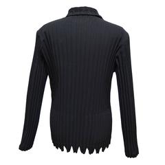 Issey Miyake Pleated Black Polyester Jacket