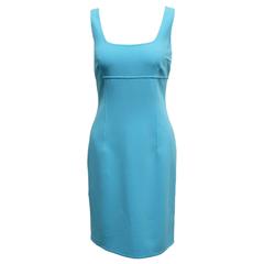 Michael Kors Turquoise Blue Sheath Dress 