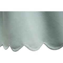 Oscar de la Renta Mint Wool Scalloped High-waisted Skirt