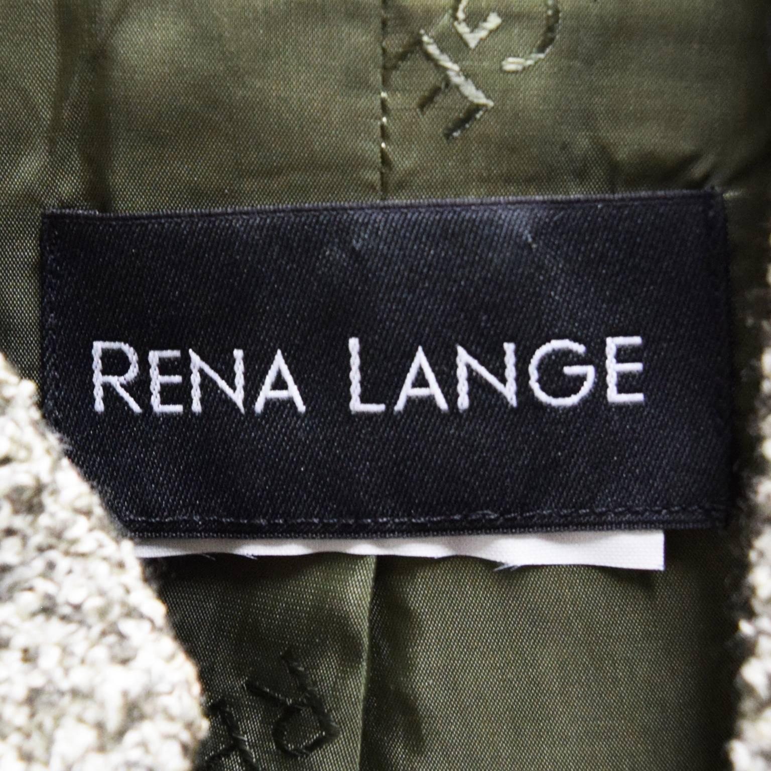 Rena Lange Two Piece Wool Skirt Suit For Sale 2