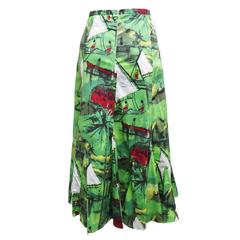 Trelise Cooper Aline Nautical Watercolor Skirt
