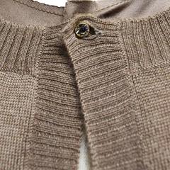 Lanvin Cappuccino Silk and Cashmere Pull Over Sweater and Detachable Vest