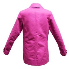 Burberry Magenta Jacket with Toggle Closures