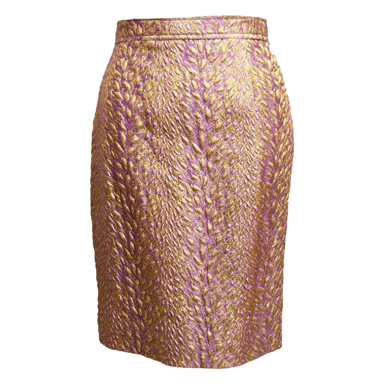 Women's Christian Lacroix Brocade Evening Two Piece Skirt Suit  For Sale