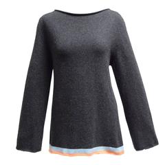 Chanel Cashmere Color Block Pullover Sweater 